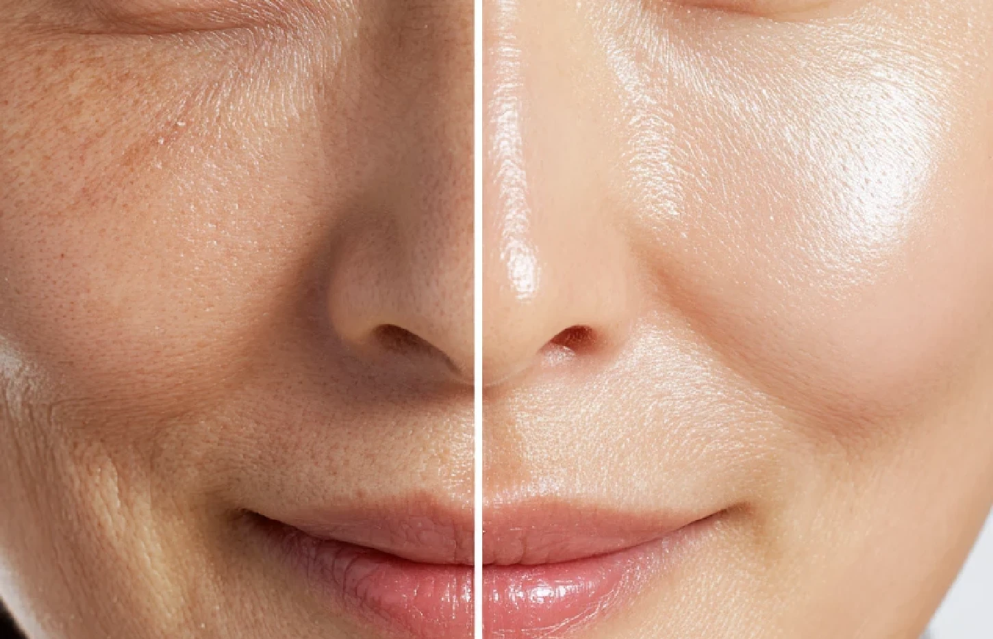 face skin anti-aging contrast